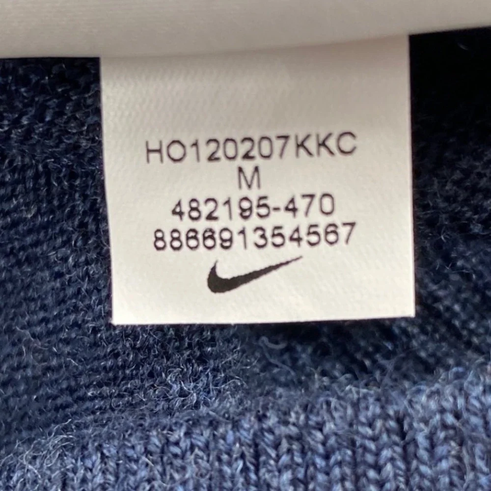 Nike Golf Tour Performance Mens Medium Merino Wool Blend 1/4 Zip Sweater 482195